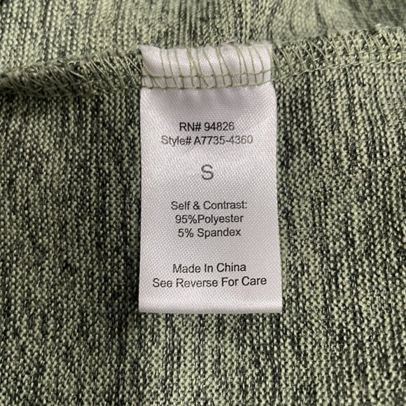 Cozy Olive Green Quarter Zip Pullover Sweater Soft Knit Minimalist Loungecore - Picture 9 of 9